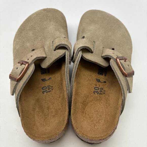 NWT Birkenstock Boston taupe suede mule clogs - Picture 4 of 7